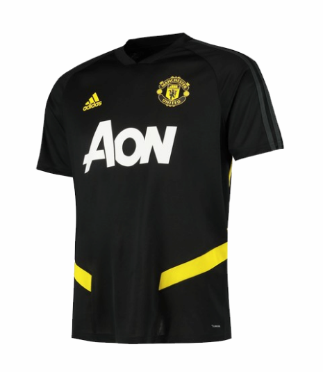 camiseta de entrenamiento negro manchester united 2020